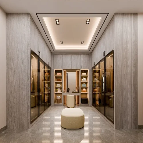 modern kontemporer walk-in closet
